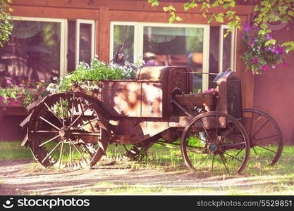 old vintage tractor