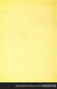 Old vintage yellow page paper texture or background
