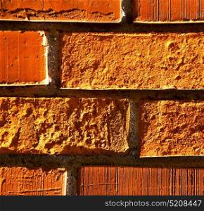 old wall brick in the centre of cairate varese italy