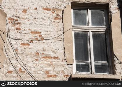 Old weathered grunge window