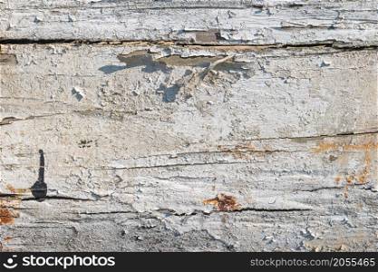 Old white wood texture background. Dirty rustic wooden backdrop