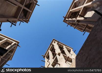old wind towers in Dubai