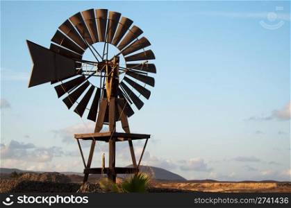 Old windmill in Lanzarote, Canary Islands, Spain