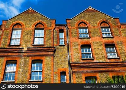 old windon in england london brick and glass the wall