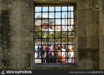 Old window Architecture from the Ottoman times In Istanbul