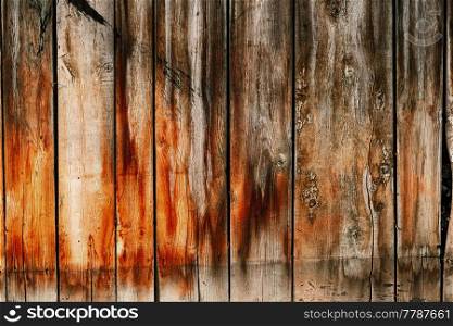 Old wood wall texture background.Used boards, vintage background.Brown wooden planks background.Outer fence deteriorated by time.Closeup of wood boards no paint on surface.Trendy pattern vintage color. Old wood wall texture background.