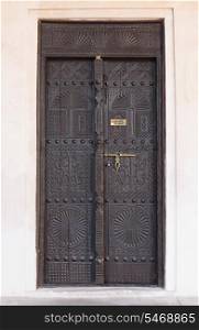 old wooden Arab door