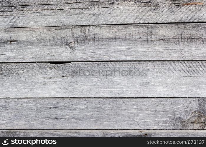 Old wooden boards as background. Wall of wooden house.