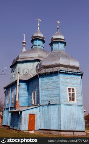 Old wooden church Nativity of the Blessed Virgin Mary, Lutsk, Ukraine