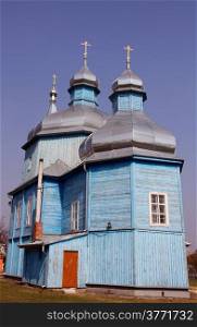 Old wooden church Nativity of the Blessed Virgin Mary, Lutsk, Ukraine