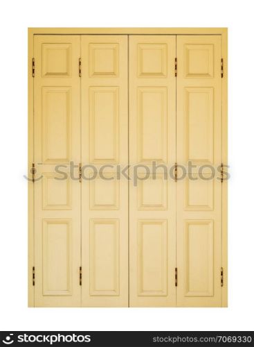 Old wooden door, classical architecture texture background.