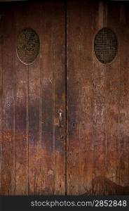 Old wooden grunge door