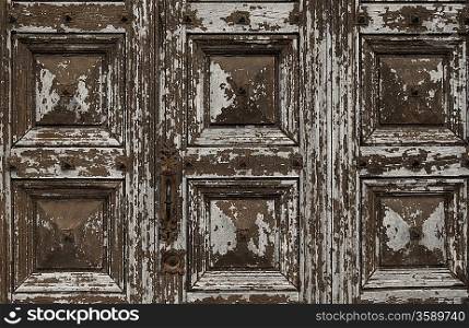 Old wooden grunge door