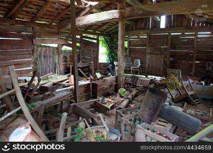 Old wooden hut