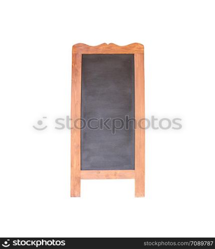 Old wooden menu sign isolated on white background and have clipping paths Created from pen tools style.