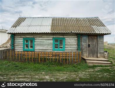 Old wooden rural house in Russia