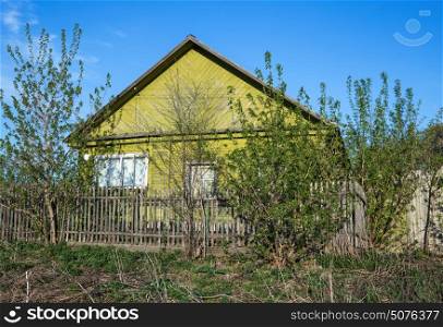 Old wooden rural house in Russia