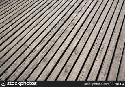 old wooden terrace