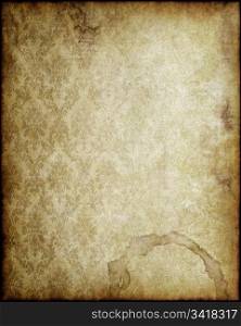 old worn parchment paper background texture image. old paper