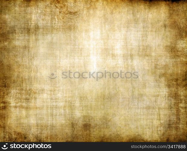 old yellow brown vintage parchment paper texture. grungy old yellow brown vintage parchment paper texture
