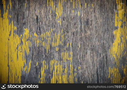 Old yellow wooden background