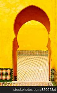 olddoor in morocco africa ancien and wall ornate brown