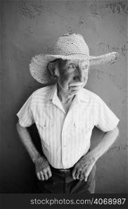 Older man in cowboy hat