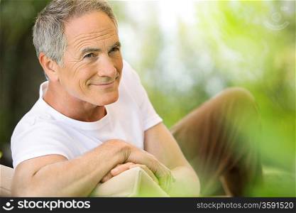 Older Man Relaxing