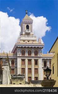 Older palace in the historical center of the old Havana.Cuba