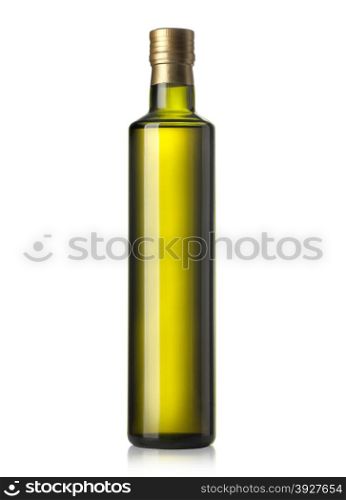 Olive oil bottle on white (includes clipping path)