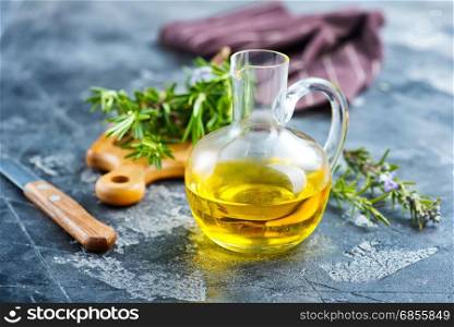 olive oil with fresh rosemary, aroma oil