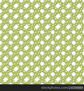 Olive seamless wallpaper vector Islam Muslim pattern
