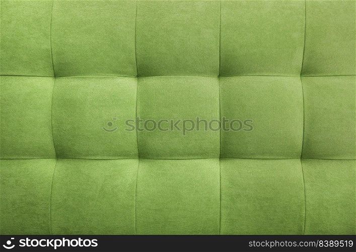 Olive suede leather background for the wall in the room. Interior design, headboards made of furniture fabric, furniture upholstery. Classic checkered pattern for furniture, wall, headboard. Olive suede leather background, classic checkered pattern for furniture, wall, headboard