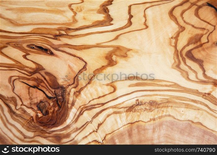 Olive wood texture, wooden cut background. Zero waste, eco-friendly, no plastic, go green, plastic free concept. Copy space