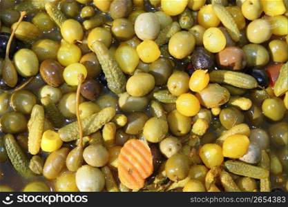 olives varied colorful texture market mediterranean food