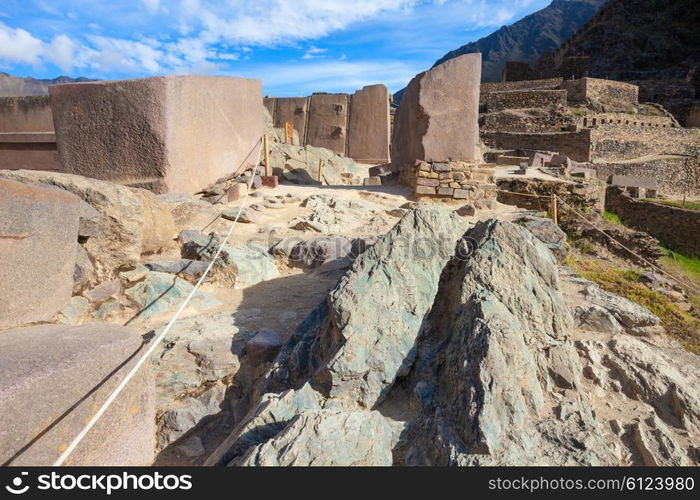 Ollantaytambo is a town and an Inca ruins near Cusco in southern Peru.