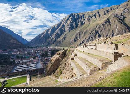 Ollantaytambo Ruins. Ollantaytambo is a town and an Inca archaeological site in southern Peru.
