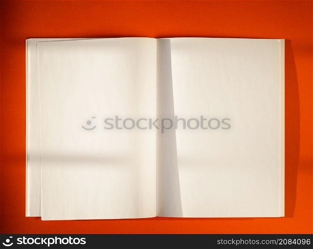 OLYMPUS DIGITAL CAMERA. close up blank papers red background