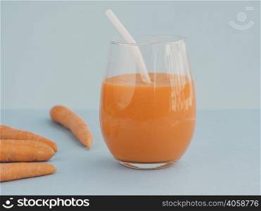 OLYMPUS DIGITAL CAMERA. front view delicious carrot juice