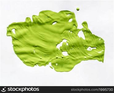 OLYMPUS DIGITAL CAMERA. green paint white canvas