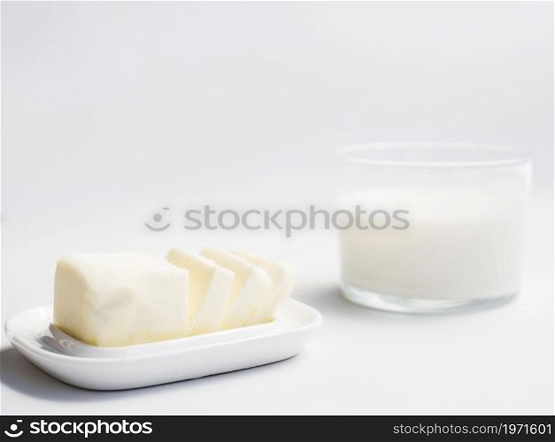 OLYMPUS DIGITAL CAMERA. High resolution photo. glass milk butter. High quality photo