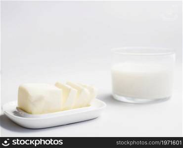 OLYMPUS DIGITAL CAMERA. High resolution photo. glass milk butter. High quality photo