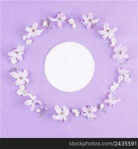 OLYMPUS DIGITAL CAMERA. round blank paper frame flowers