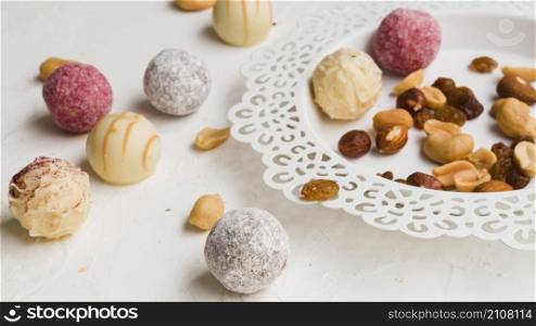 OLYMPUS DIGITAL CAMERA. sweets plate white background