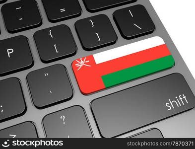 Oman keyboard image with hi-res rendered artwork that could be used for any graphic design.. Oman