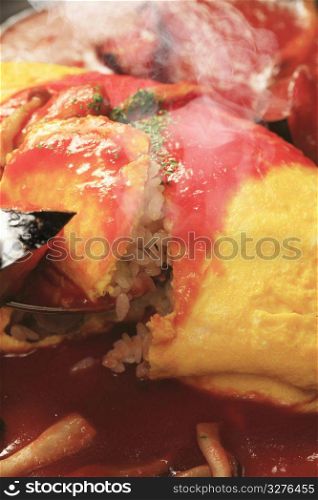 Omelet rice