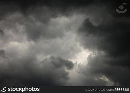 Ominous abstract storm clouds.
