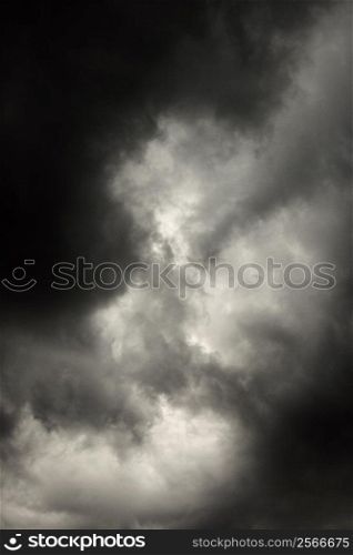 Ominous abstract storm clouds.