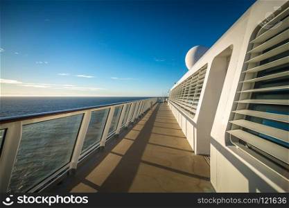 on cruise ship deck to alaska