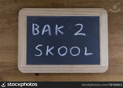 On replica writing slate used in Victorian UK schools ?Back to School?